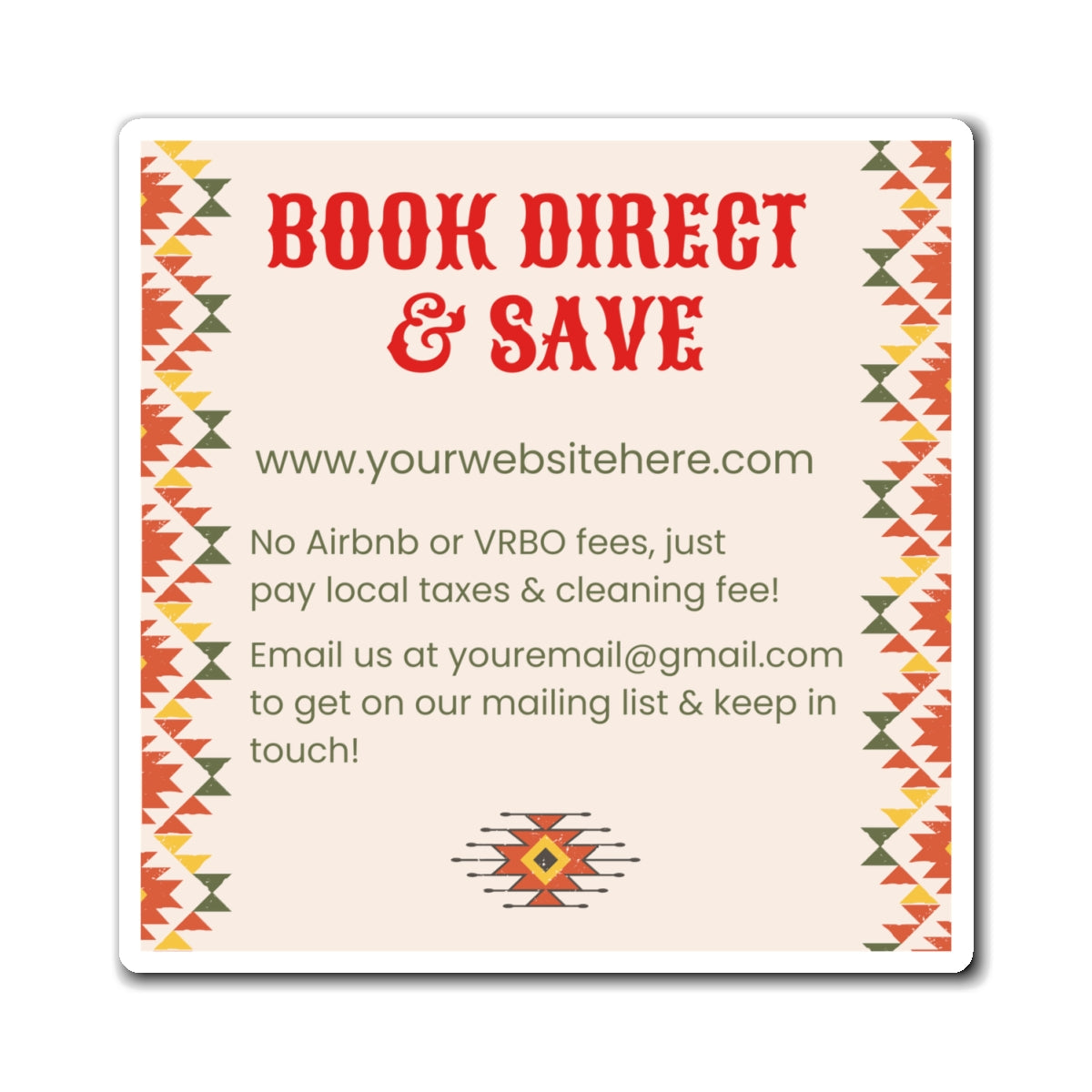 Southwestern Design Direct Booking Website, Airbnb Rental, VRBO Rental, Vacation Rental Website, Vacation Rental Direct Booking