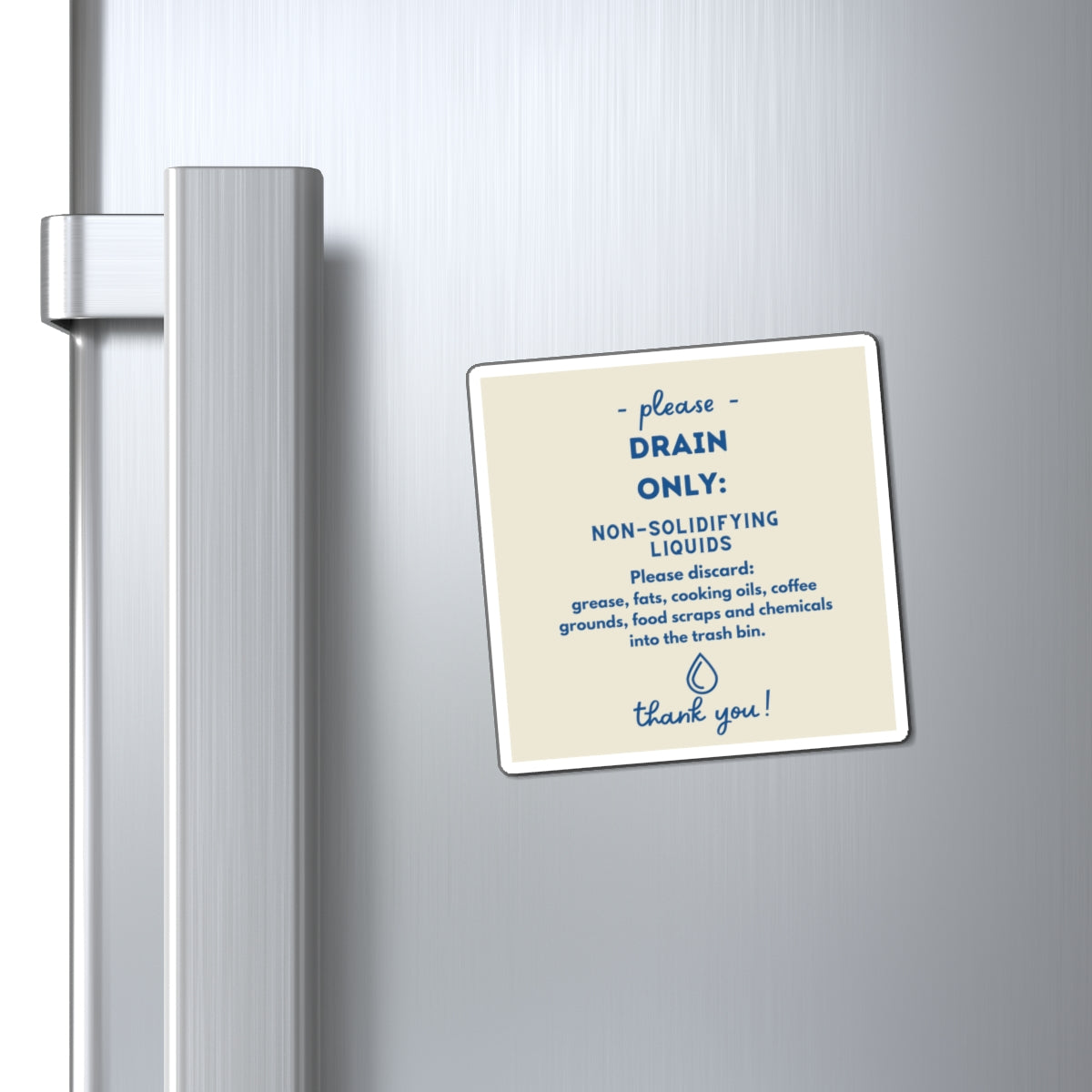 Drain Only Sign, Airbnb Sign, Vrbo Sign, Do not put down Sink sign, no solids down the drain, Sensitive Septic Sign, Airbnb Magnet