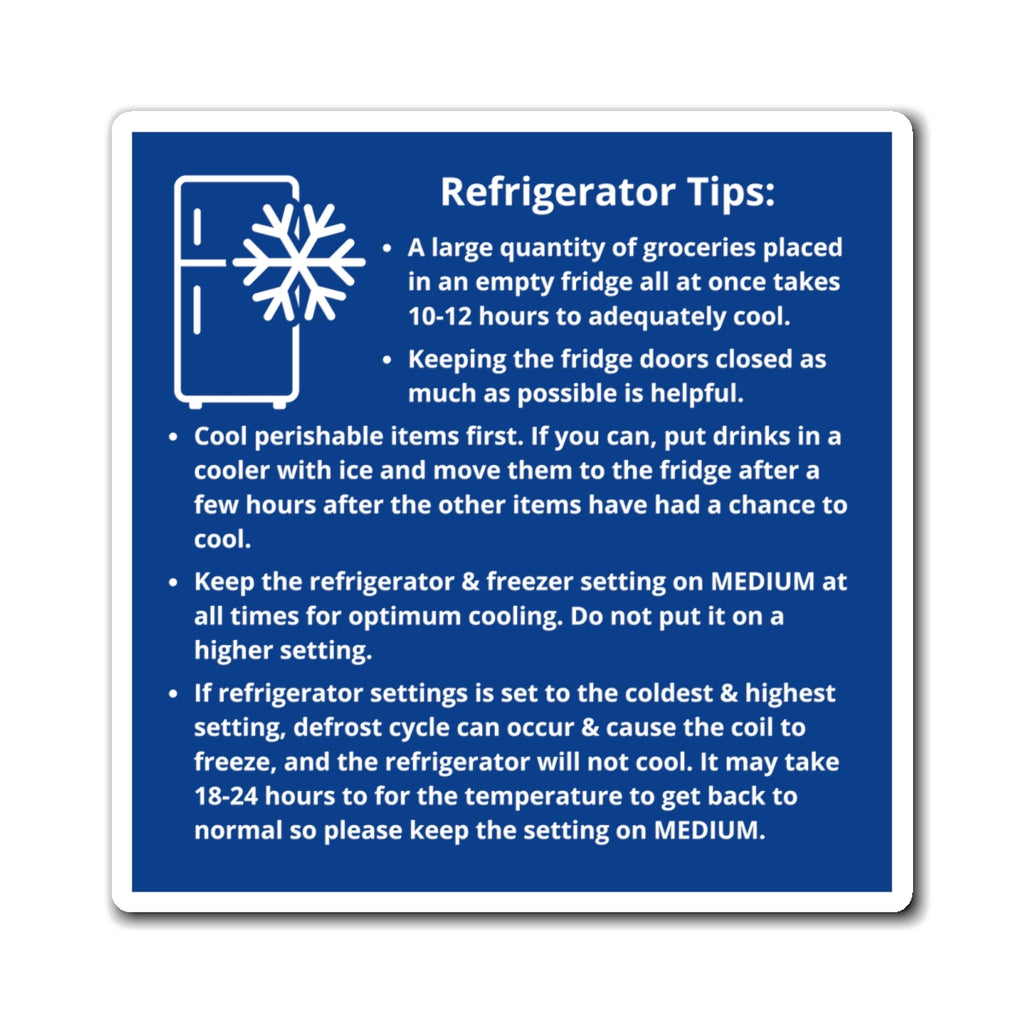 Airbnb Refrigerator Tips Magnet, Fridge Tips Advice, Airbnb Magnet, VRBO Magnet, Airbnb Freezer Magnet, Summer Magnet