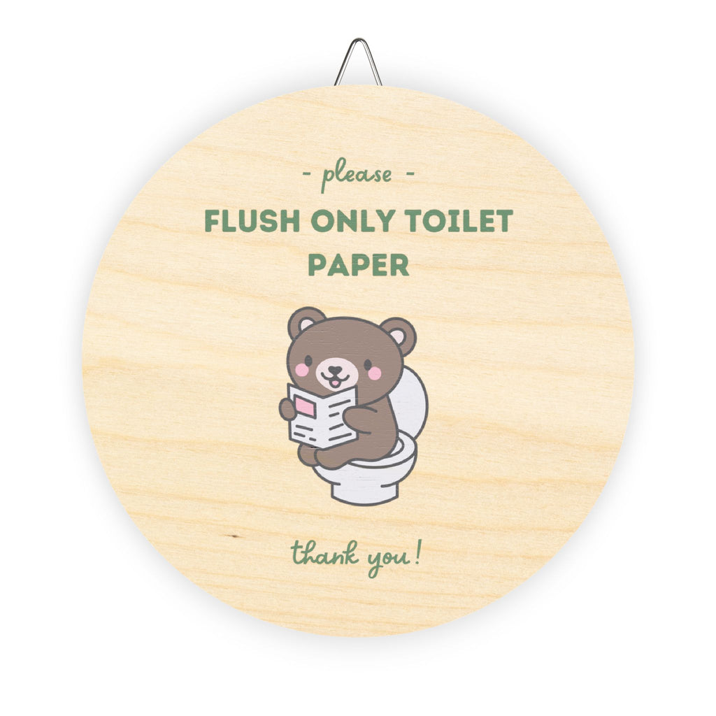 Only Flush Toilet Paper, Do Not Flush Sign, Septic System Sign, Vacation Rental Host Sign, Toilet Sign, Bathroom Sign