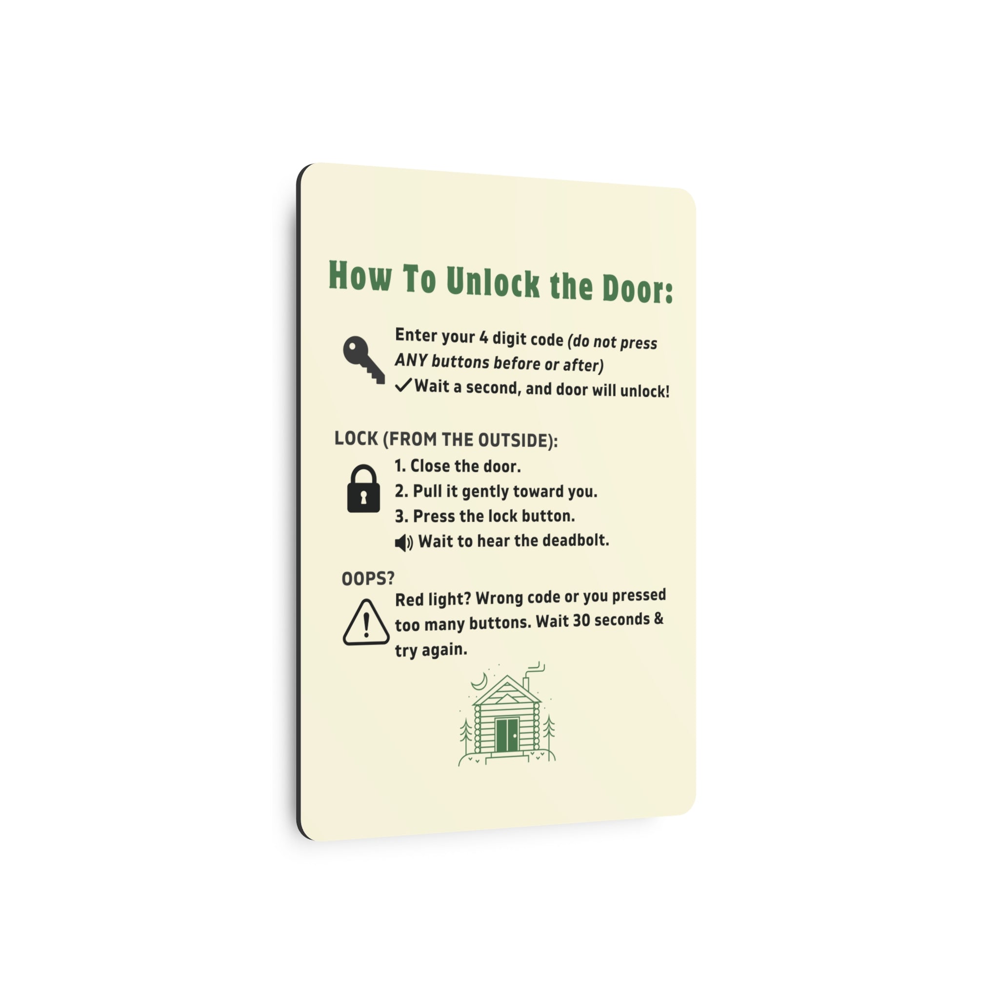 Schlage Encode Lock Instructions for Guest, Airbnb Host Tool, VRBO Host Tool, How to Unlock the Door