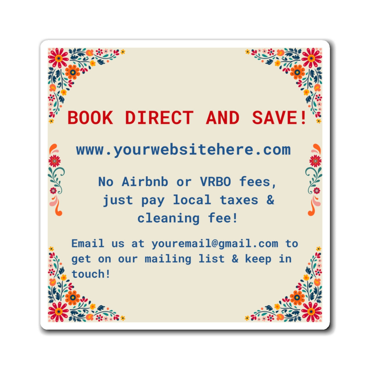Direct Booking Website, Airbnb Rental, VRBO Rental, Vacation Rental Website, Vacation Rental Direct Booking, Book Direct, Floral Design