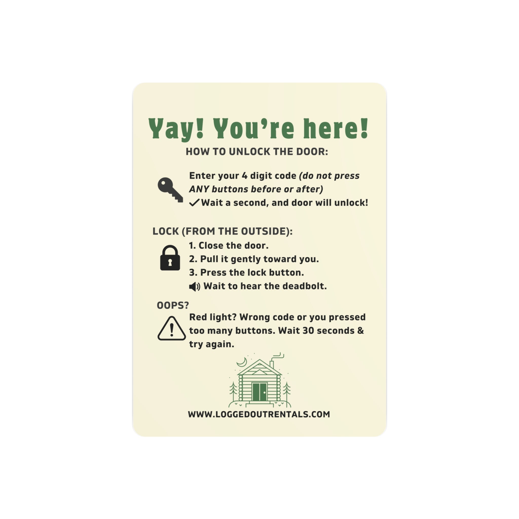 Schlage Encode Lock Instructions for Guest, Airbnb Host Tool, VRBO Host Tool, How to Unlock door