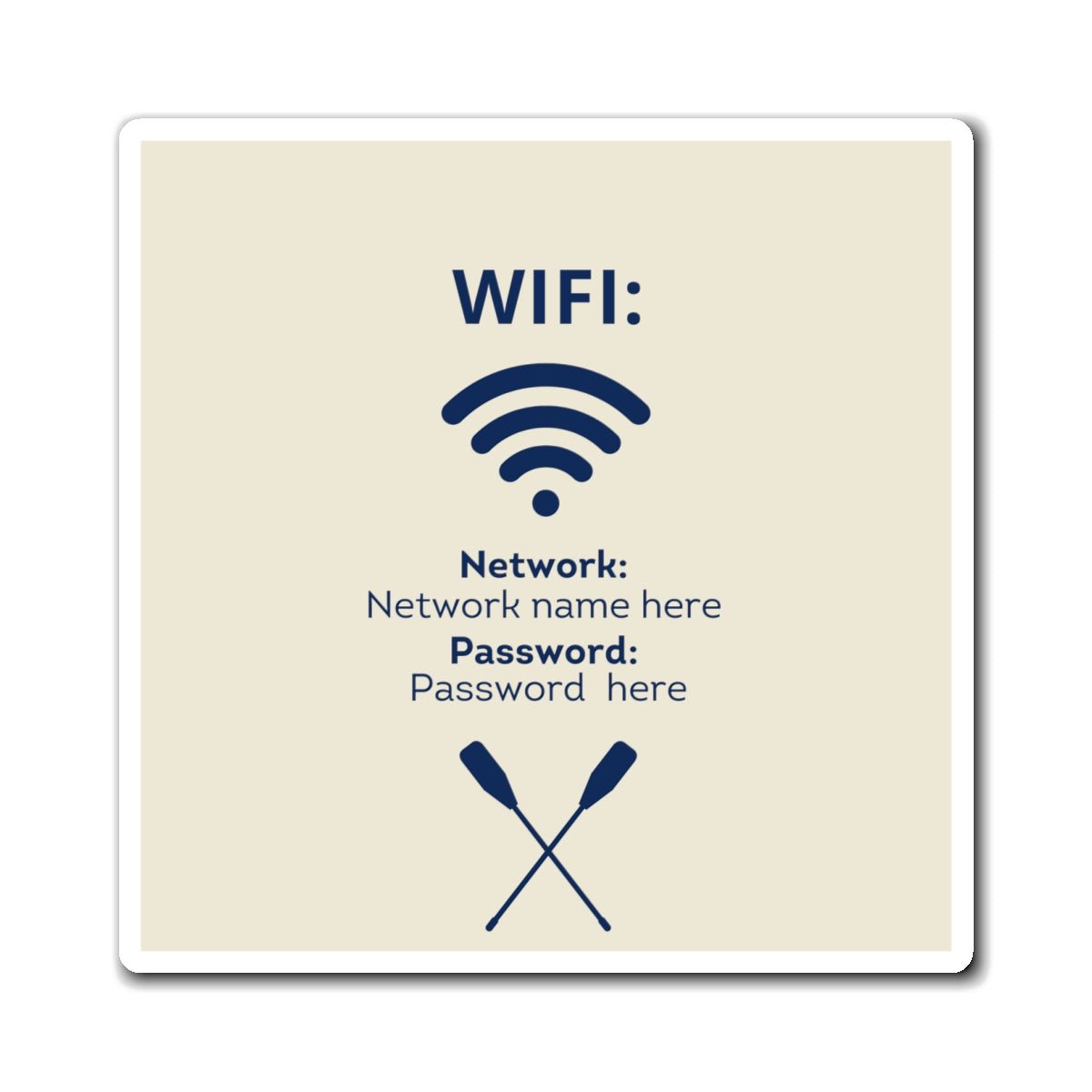Lakehouse Airbnb Wifi Magnet, VRBO Wifi Magnet, Vacation Rental Wifi Sign, Wifi Sign, Rental Wifi Sign, Lake House Design, Mountains