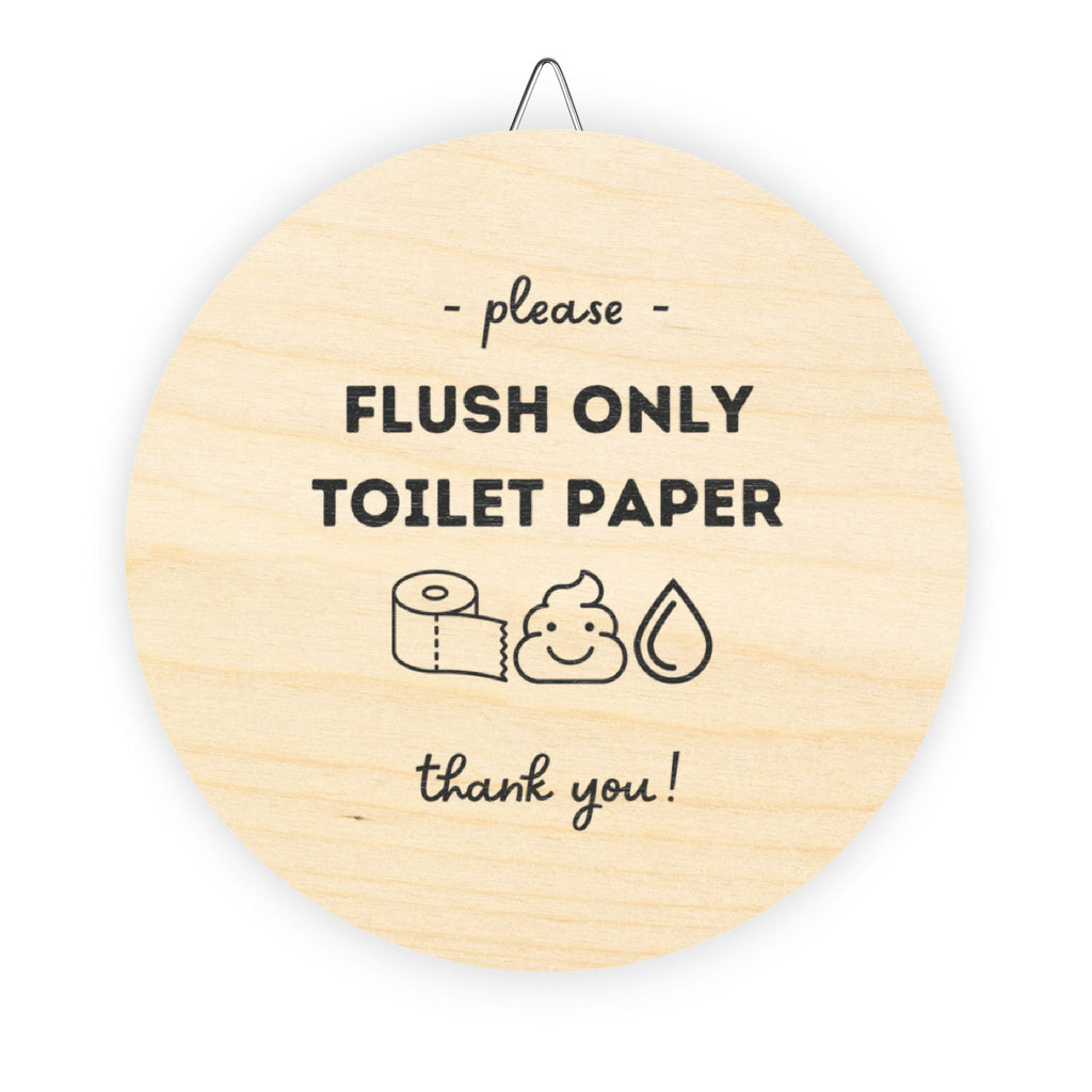 Flush Only Toilet Paper, Do Not Flush Sign, Septic System Sign, Vacation Rental Host Sign, Toilet Sign, Bathroom Sign
