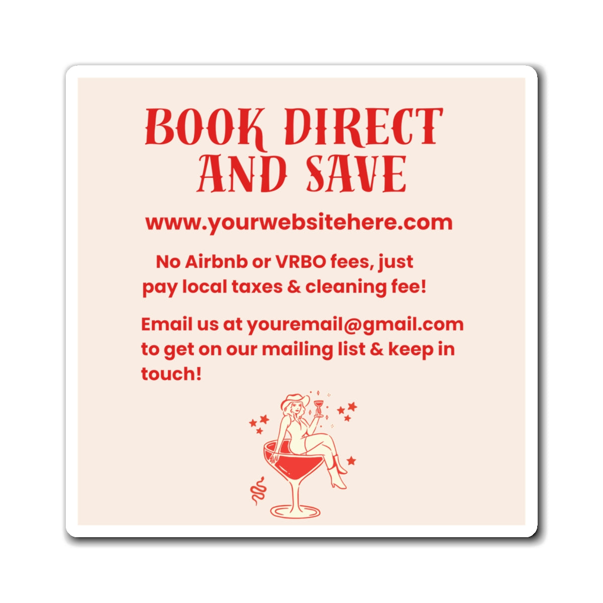 Bachelorette Pad Theme Direct Booking Website, Airbnb Rental, VRBO Rental, Vacation Rental Website, Vacation Rental Direct Booking