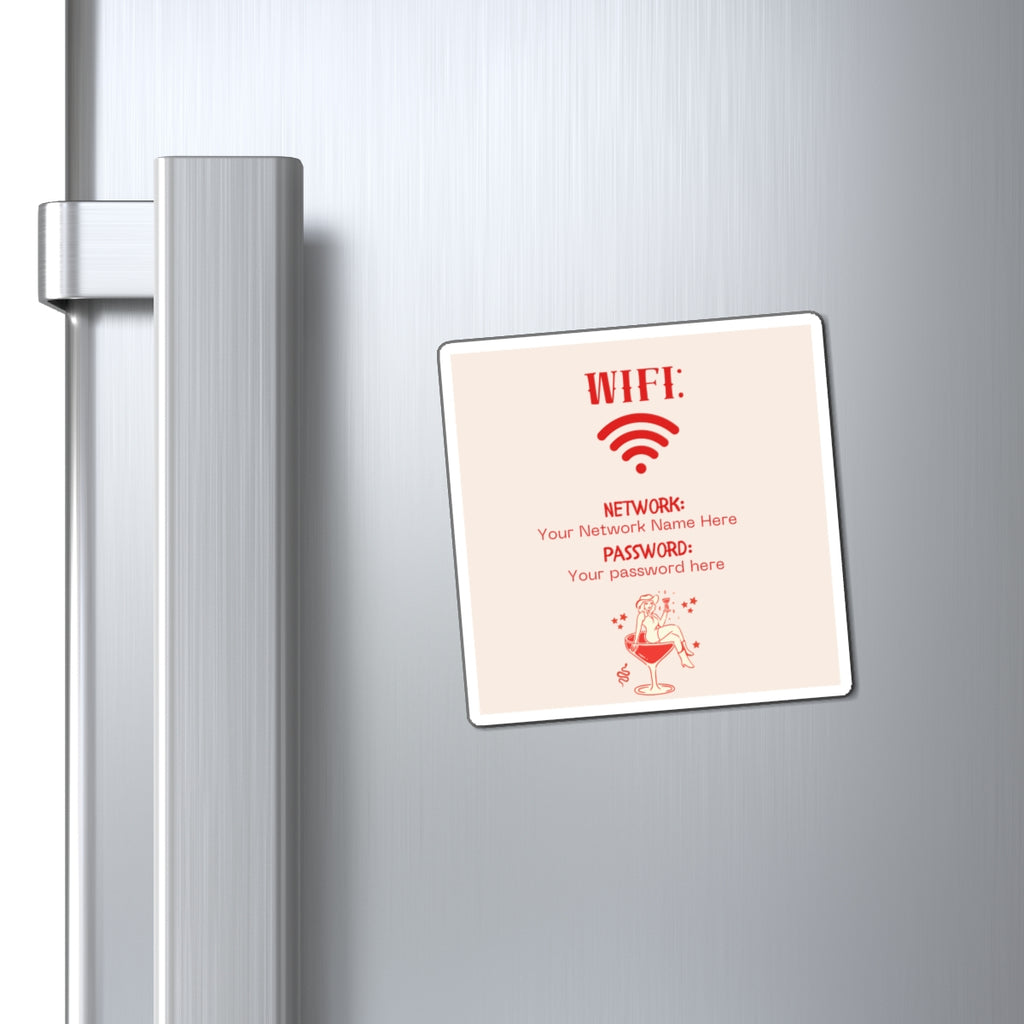 Airbnb Wifi Magnet, VRBO Wifi Magnet, Vacation Rental Wifi Sign, Wifi Sign, Rental Wifi Sign, Nashville Design, Cowgirl Desiign