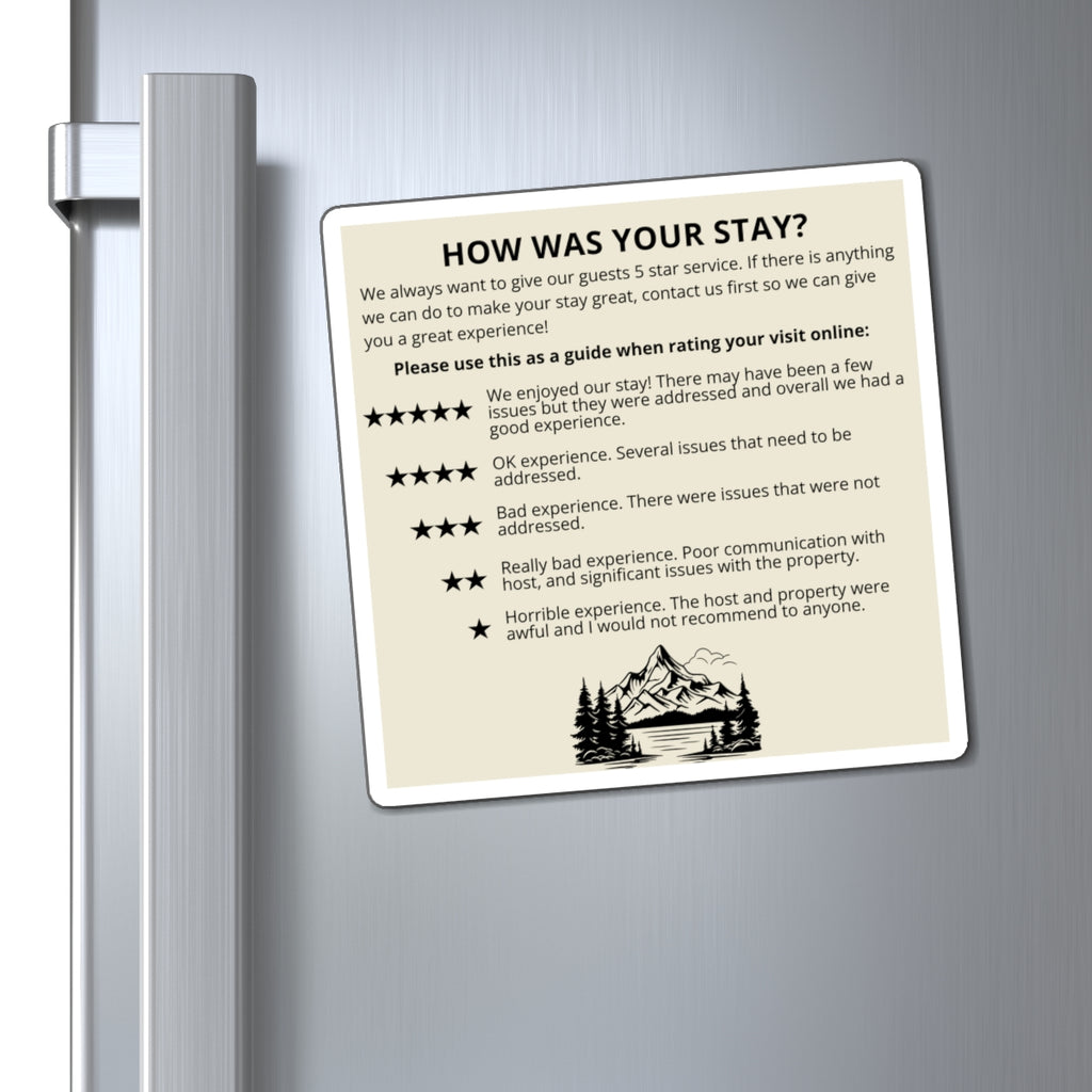 Lake House Magnet, Lakehouse Airbnb Magnet, Airbnb 5-Star Review Magnet, Superhost Rating Sign, VRBO Rating Sign