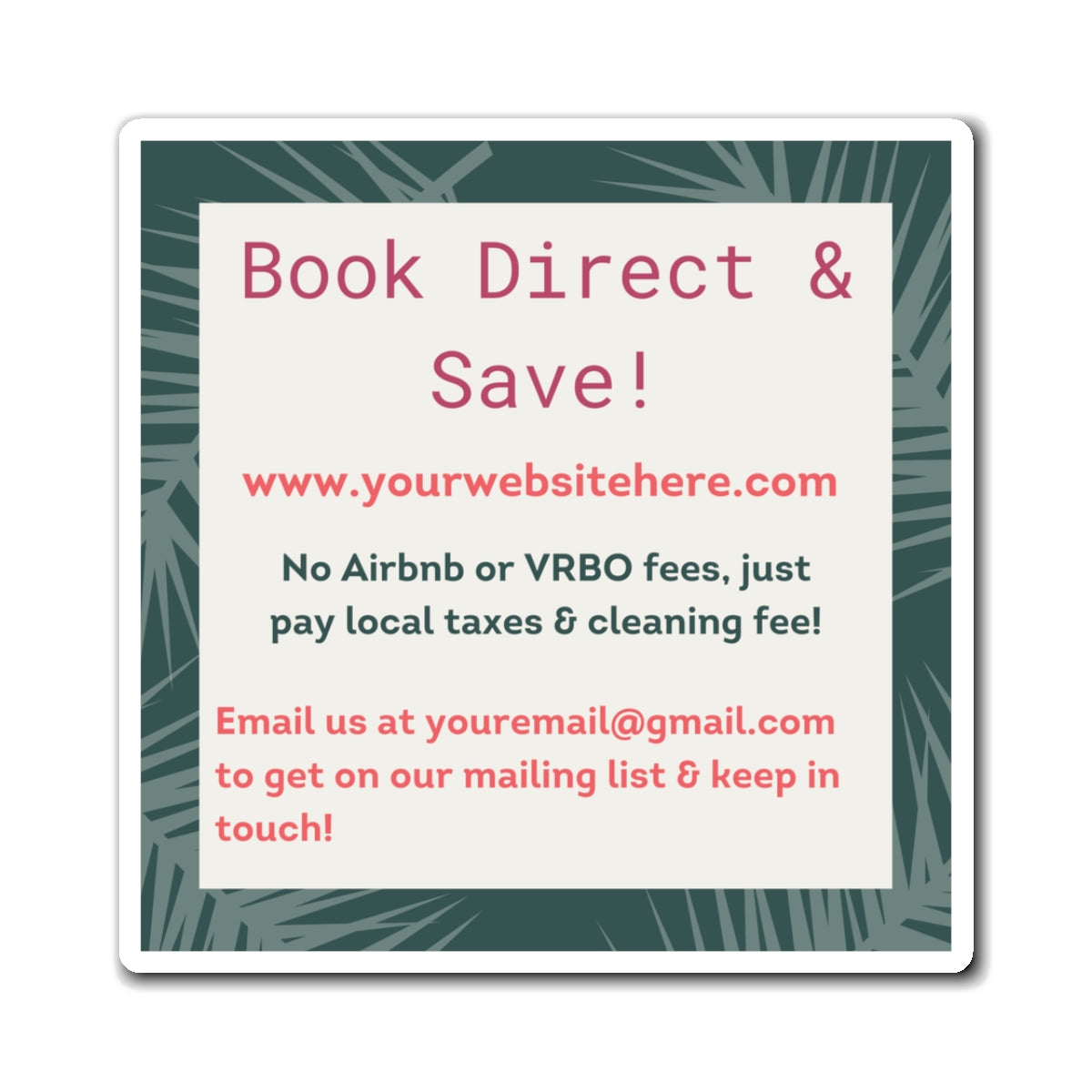 Direct Booking Website, Airbnb Rental, VRBO Rental, Vacation Rental Website, Vacation Rental Direct Booking, Book Direct
